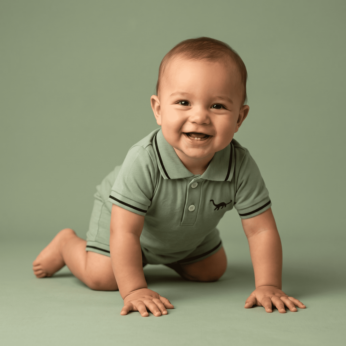 Pelele Polo Dinosaurio para Bebé Niño  |  Lunyna