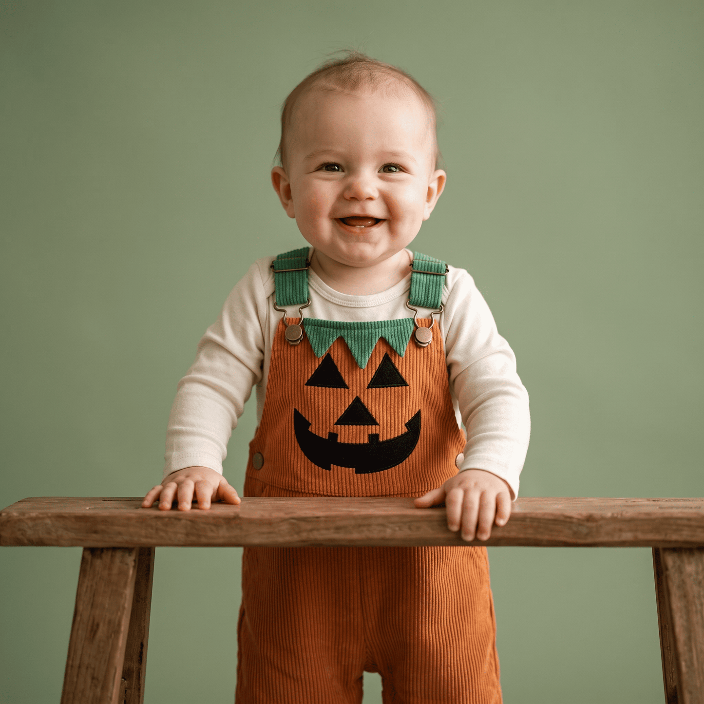 Peto Halloween Calabaza y Fantasma para Bebé | Lunyna